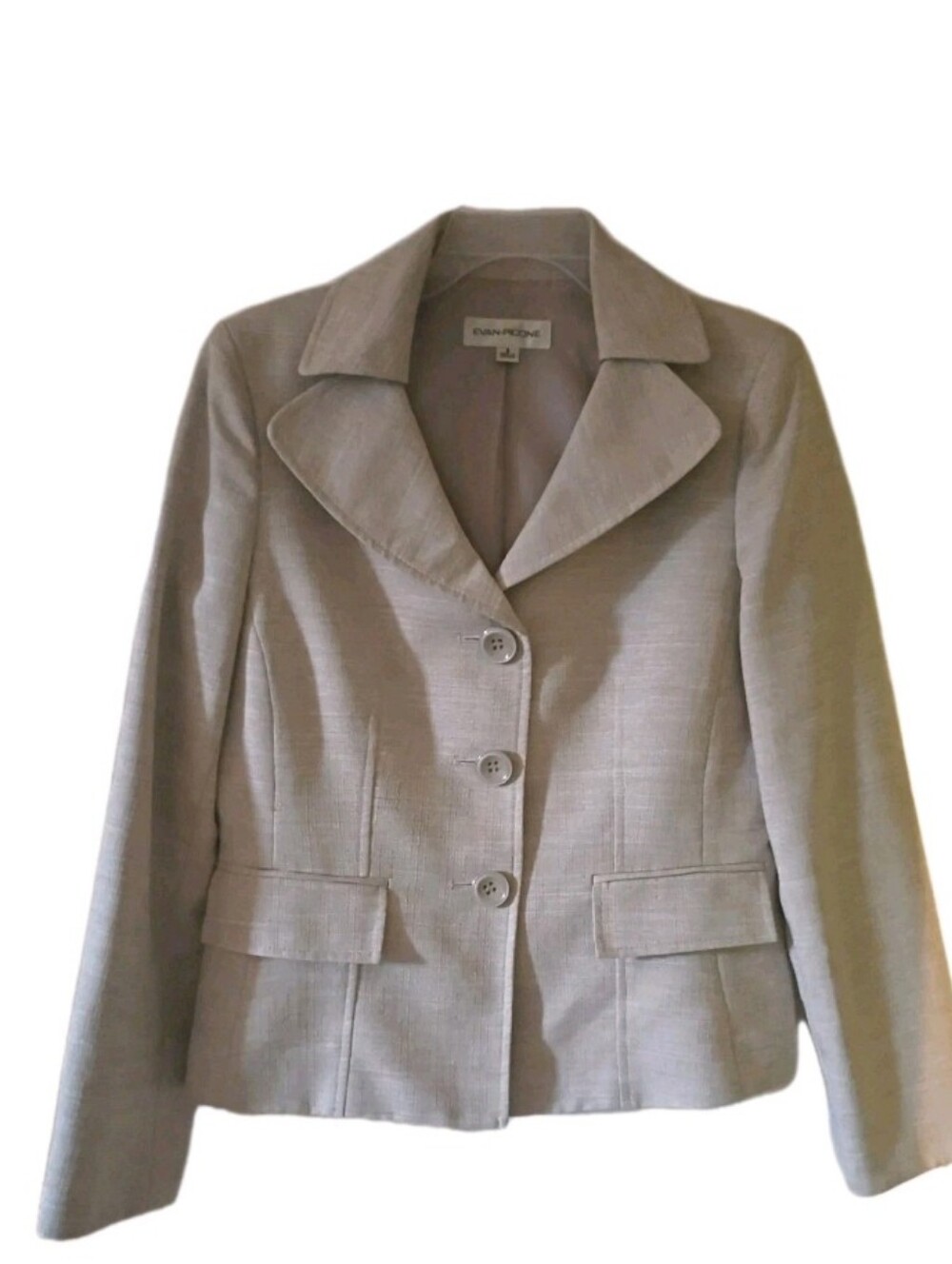 Evan Picone Women's Cream Tailored Blazer Jacket business